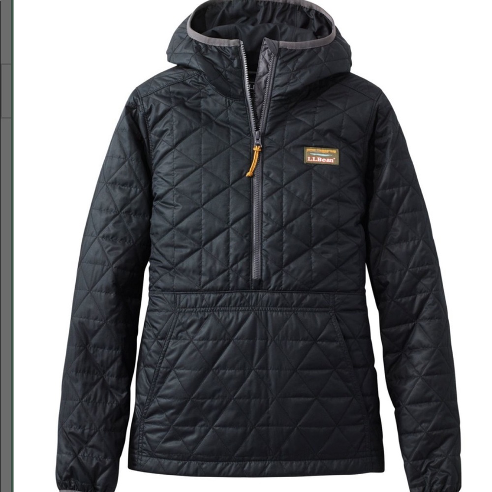 LL Bean katahdin insulated pullover black M reg